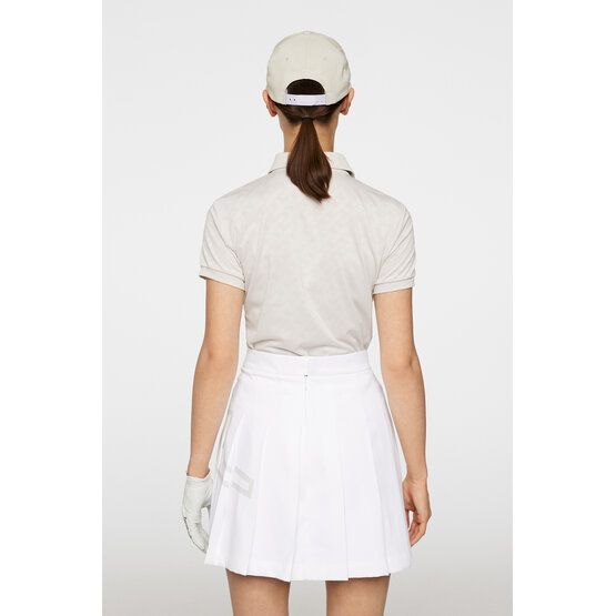 J.Lindeberg Alaya Jacquard Halbarm Polo sand von J.LINDEBERG
