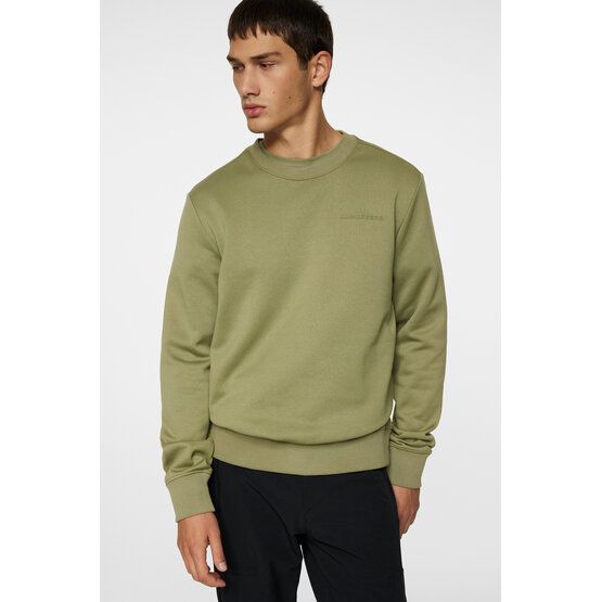 J.Lindeberg Alpha Crew Neck Sweatshirt oliv von J.LINDEBERG