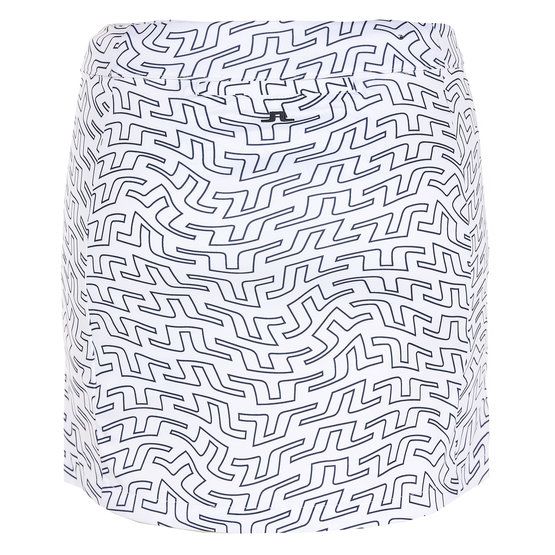 J.Lindeberg Amelie Mid Print Skirt kurz Skort weiß von J.LINDEBERG