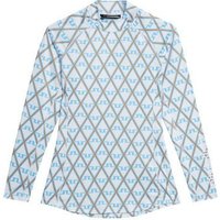 J.Lindeberg Asa Print Soft Compression Top Mock Unterzieher hellblau J.Lindeberg Asa Print Soft Compression Top Mock Unterzieher hellblau von J.LINDEBERG
