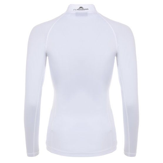 J.Lindeberg Asa Soft Compression Top Mock Unterzieher weiß von J.LINDEBERG