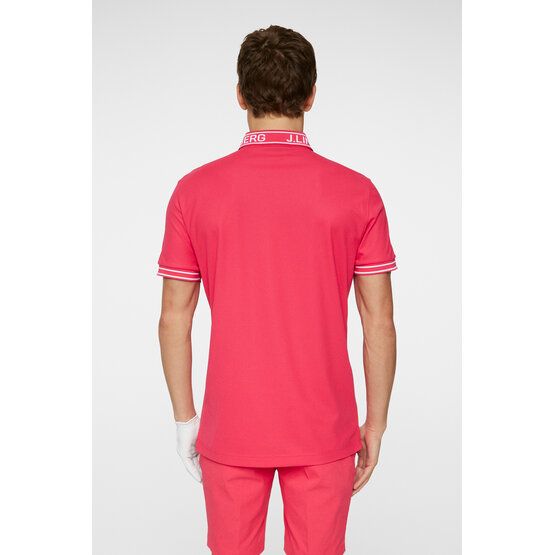 J.Lindeberg Austin Halbarm Polo pink von J.LINDEBERG
