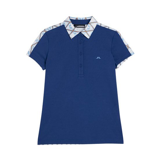 J.Lindeberg Cara Halbarm Polo blau von J.LINDEBERG