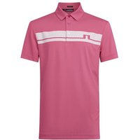 J.Lindeberg Clark Regular Fit Golf Halbarm Polo pink von J.LINDEBERG