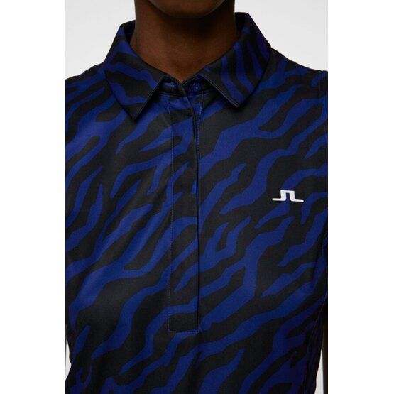 J.Lindeberg Dena Print Sleeveless Top ohne Arm Polo blau von J.LINDEBERG