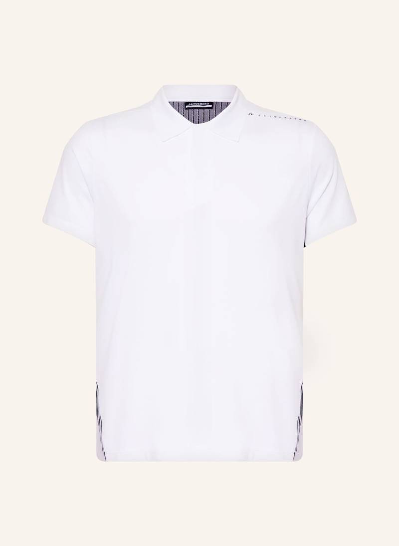 J.Lindeberg Funktions-Poloshirt weiss von J.LINDEBERG