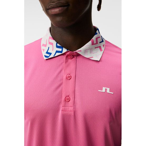 J.Lindeberg Glen Regular Fit Halbarm Polo pink von J.LINDEBERG