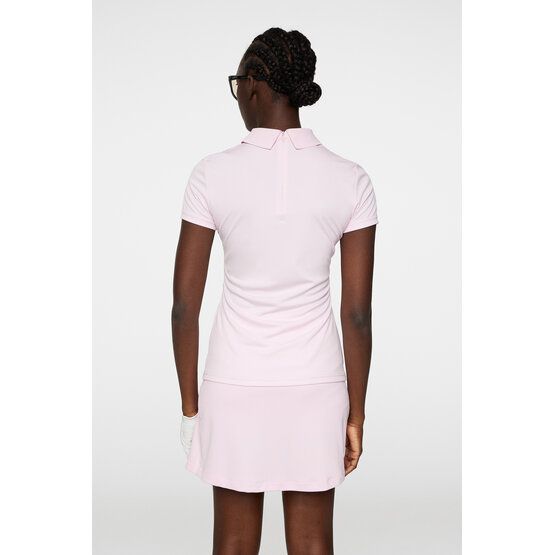 J.Lindeberg Gunni Halbarm Polo rosa von J.LINDEBERG