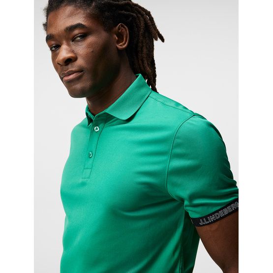 J.Lindeberg Guy Regular Halbarm Polo grün von J.LINDEBERG