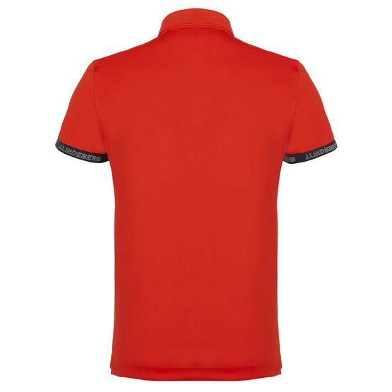 J.Lindeberg Guy Regular Halbarm Polo rot von J.LINDEBERG