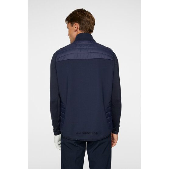 J.Lindeberg Holden Quilt Hybrid Stretch Weste navy von J.LINDEBERG