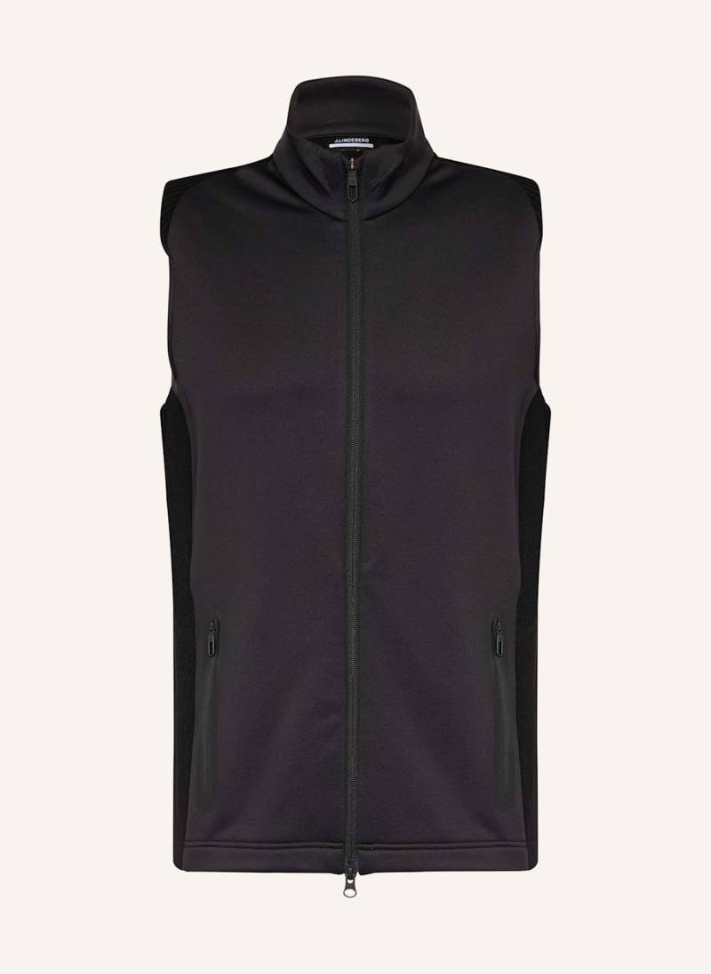 J.Lindeberg Hybrid-Weste schwarz von J.LINDEBERG