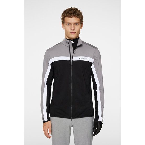 J.Lindeberg Jarvis Mid Layer Stretch Jacke grau von J.LINDEBERG