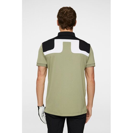 J.Lindeberg Jeff Halbarm Polo oliv von J.LINDEBERG