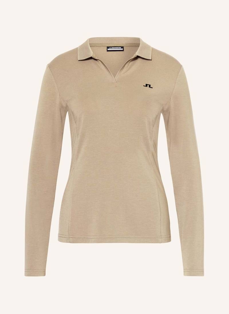 J.Lindeberg Jersey-Poloshirt braun von J.LINDEBERG
