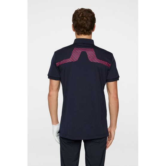 J.Lindeberg KV Print Halbarm Polo navy von J.LINDEBERG