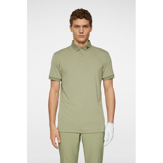 J.Lindeberg KV Print Halbarm Polo oliv von J.LINDEBERG