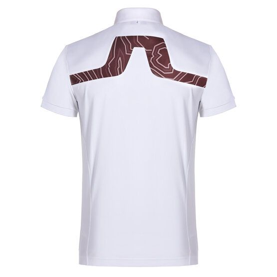J.Lindeberg KV Print Halbarm Polo weiß von J.LINDEBERG