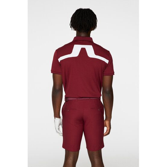 J.Lindeberg KV Regular Fit Halbarm Polo bordeaux von J.LINDEBERG