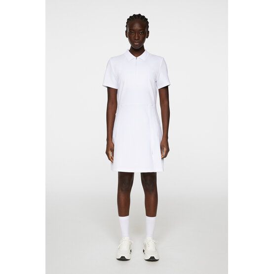 J.Lindeberg Kanai Dress Halbarm Kleid weiß von J.LINDEBERG