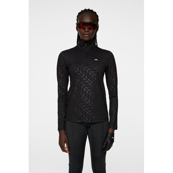 J.Lindeberg Lauryn Deboss Stretch Midlayer schwarz von J.LINDEBERG