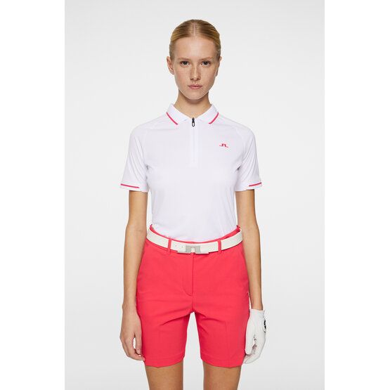 J.Lindeberg Lee Halbarm Polo weiß von J.LINDEBERG