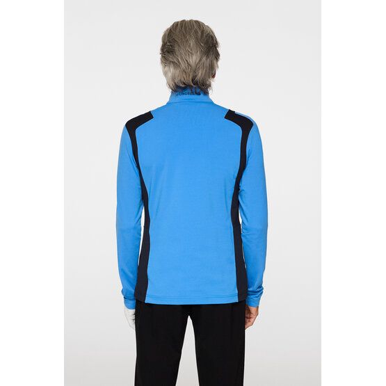 J.Lindeberg Lukas Quarter Zip Stretch Midlayer hellblau von J.LINDEBERG
