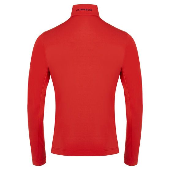 J.Lindeberg Luke Half Zip Stretch Midlayer rot von J.LINDEBERG