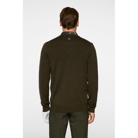 J.Lindeberg Lymann Knitted Sweater Pullover oliv von J.LINDEBERG