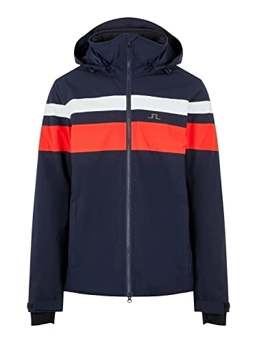 J.Lindeberg M Franklin Jacket Blau-Rot, Herren Primaloft Softshelljacke, Größe S - Farbe JL Navy von J.Lindeberg