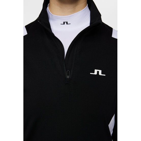 J.Lindeberg Mae Quarter Zip Stretch Midlayer schwarz von J.LINDEBERG