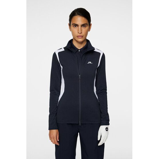 J.Lindeberg Mae Zip Mid Layer Stretch Jacke navy von J.LINDEBERG