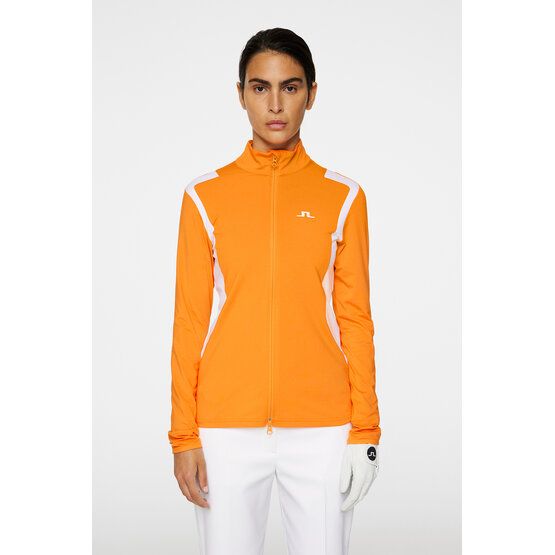 J.Lindeberg Mae Zip Mid Layer Stretch Jacke orange J.Lindeberg Mae Zip Mid Layer Stretch Jacke orange von J.LINDEBERG