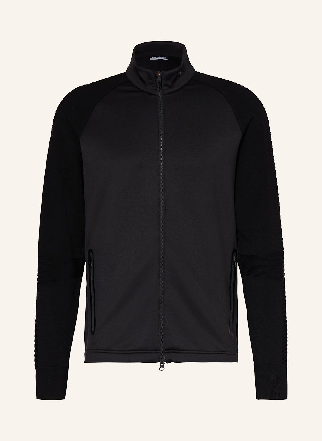 J.Lindeberg Midlayer-Jacke Im Materialmix schwarz von J.LINDEBERG