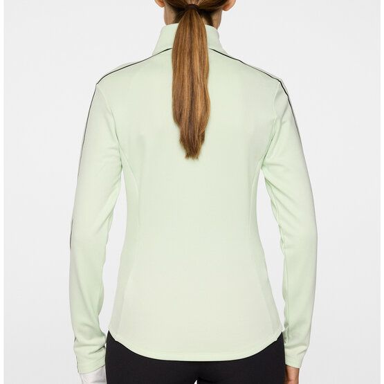 J.Lindeberg Nefe Quarter Zip Stretch Midlayer hellgrün von J.LINDEBERG