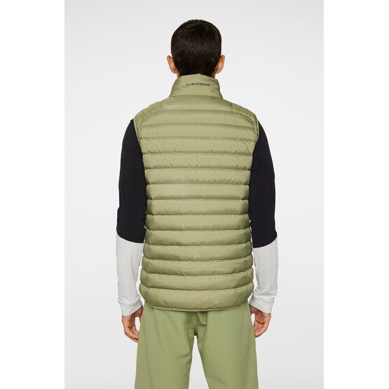 J.Lindeberg Oden Light Down Vest Daunen Weste oliv von J.LINDEBERG
