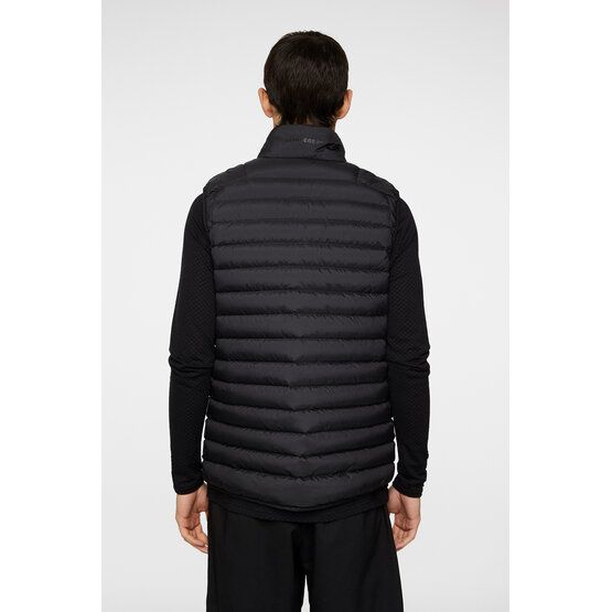 J.Lindeberg Oden Light Down Vest Daunen Weste schwarz von J.LINDEBERG