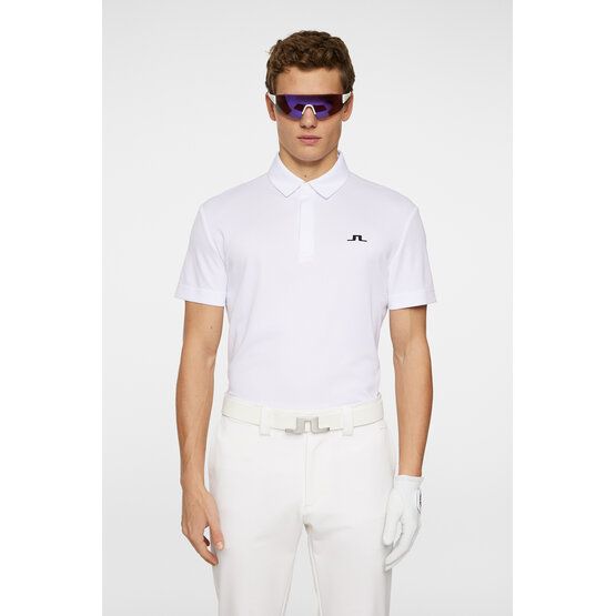 J.Lindeberg Peat Halbarm Polo weiß von J.LINDEBERG