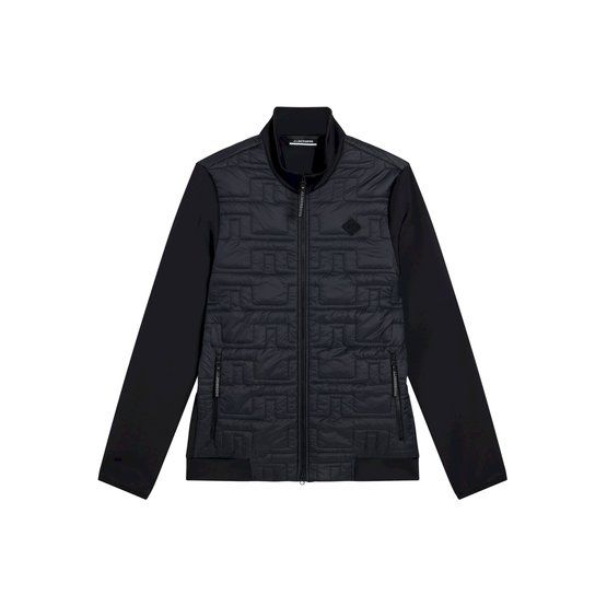 J.Lindeberg Quilt Hybrid Jacket Stretch Jacke schwarz von J.LINDEBERG
