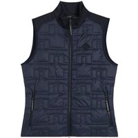 J.Lindeberg Quilt Hybrid Nylon Weste navy von J.LINDEBERG