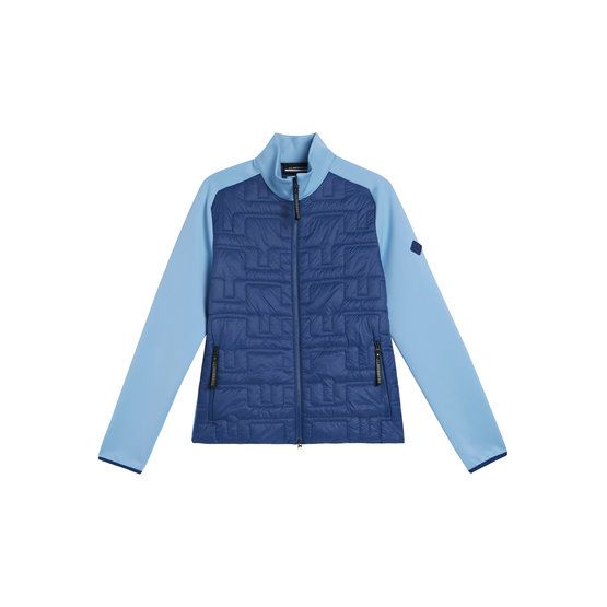 J.Lindeberg Quilt Hybrid Stretch Jacke blau von J.LINDEBERG