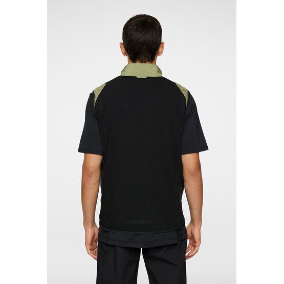 J.Lindeberg Scott Hybrid Vest Windstopp Weste oliv von J.LINDEBERG