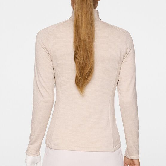 J.Lindeberg Steffi Quarter Zip Stretch Midlayer beige von J.LINDEBERG