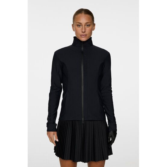 J.Lindeberg Taylor Zip Mid Layer Stretch Jacke schwarz von J.LINDEBERG