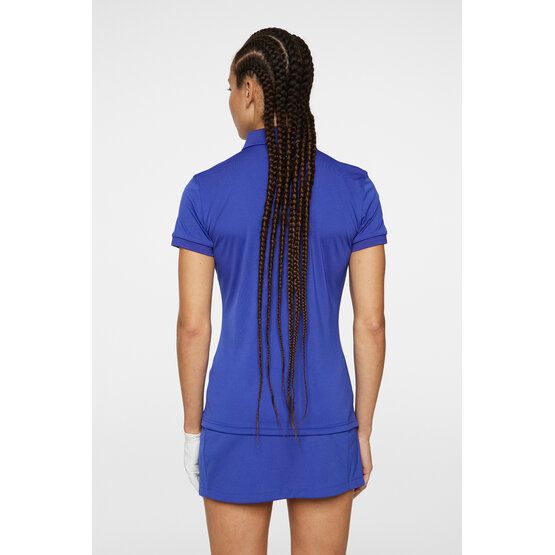 J.Lindeberg Tour Tech Halbarm Polo blau von J.LINDEBERG
