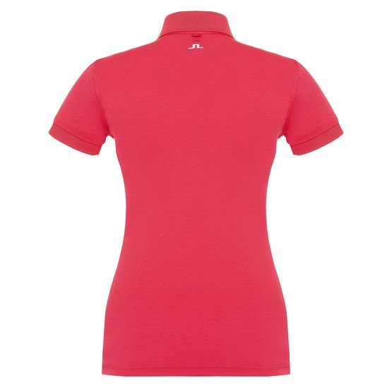 J.Lindeberg Tour Tech Halbarm Polo pink von J.LINDEBERG