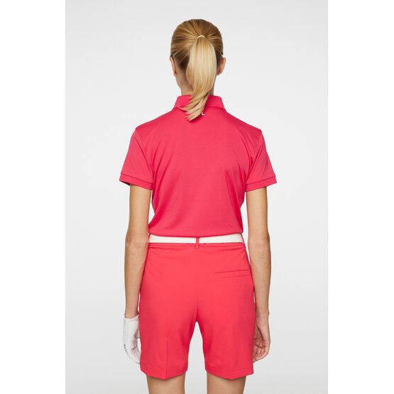 J.Lindeberg Tour Tech Halbarm Polo pink von J.LINDEBERG