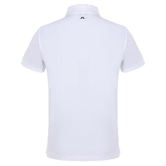 J.Lindeberg Tour Tech Reg Fit Golf Halbarm Polo weiß von J.LINDEBERG