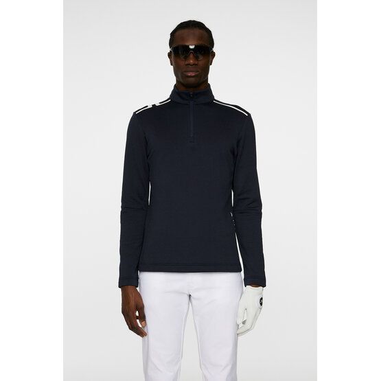 J.Lindeberg Vinnie Quarter Zip Stretch Midlayer navy von J.LINDEBERG