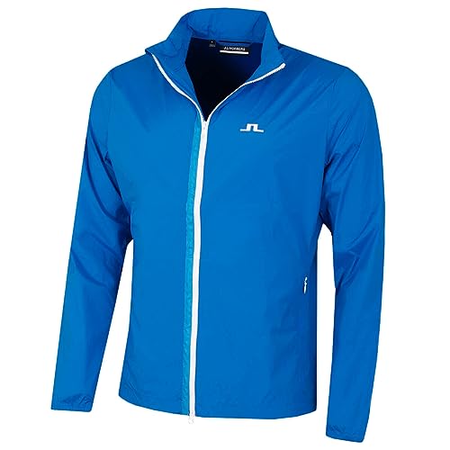 J. Lindeberg Herren Ash Light Packable Golfjacke - Lapisblau - M von J.Lindeberg